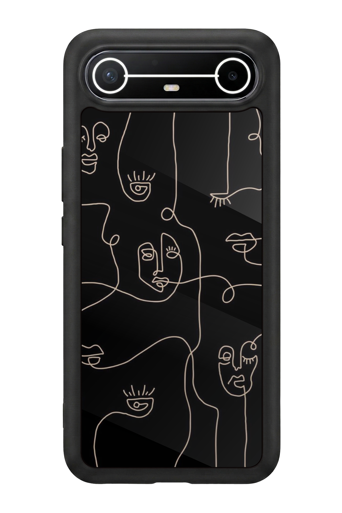 Tecno Spark Slim 5G Uyumlu Line Art Tasarımlı Glossy Premium Kılıf