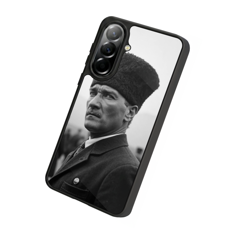 Samsung Galaxy A57 Uyumlu Mustafa Kemal Ataturk Tasarımlı Glossy Premium Kılıf