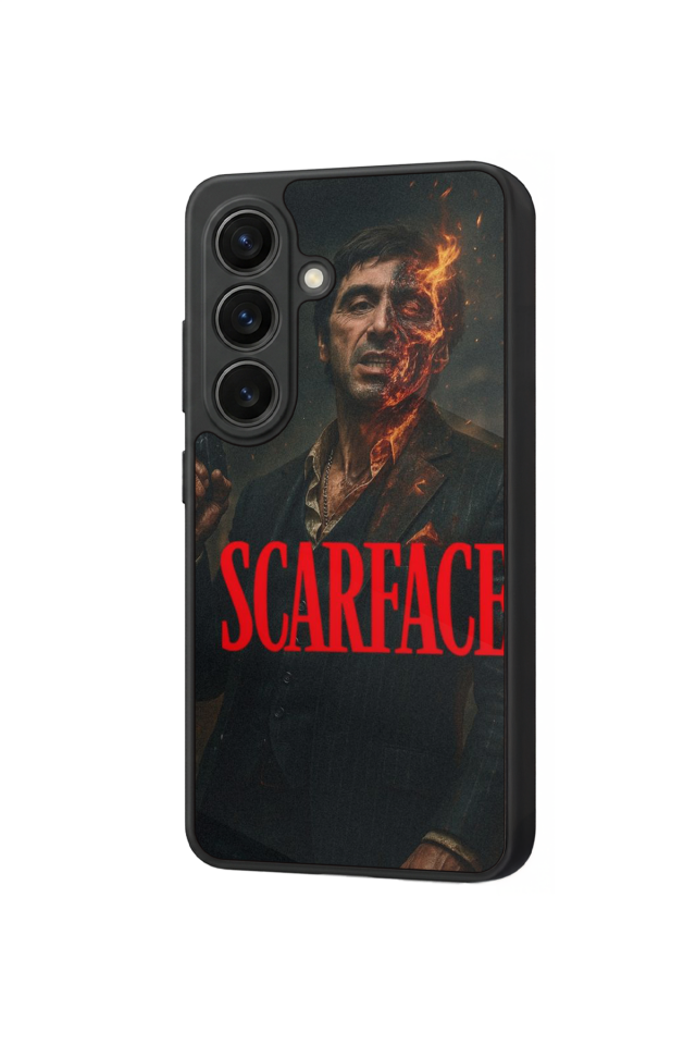 Samsung Galaxy S26 Uyumlu Scarface Tasarımlı Glossy Premium Kılıf