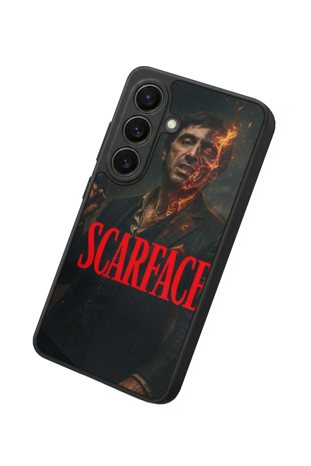 Samsung Galaxy S26 Uyumlu Scarface Tasarımlı Glossy Premium Kılıf