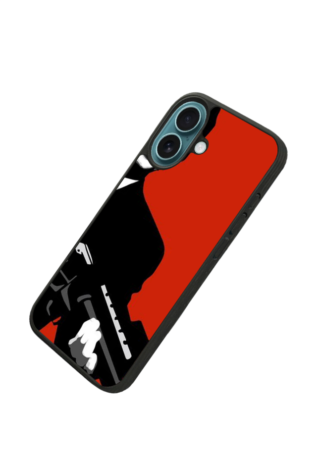 iPhone 16 Plus Uyumlu Scarface Tasarımlı Glossy Premium Kılıf