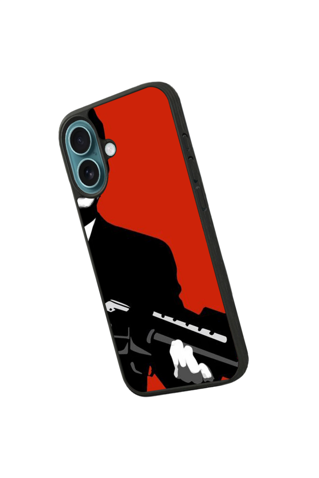 iPhone 16 Plus Uyumlu Scarface Tasarımlı Glossy Premium Kılıf