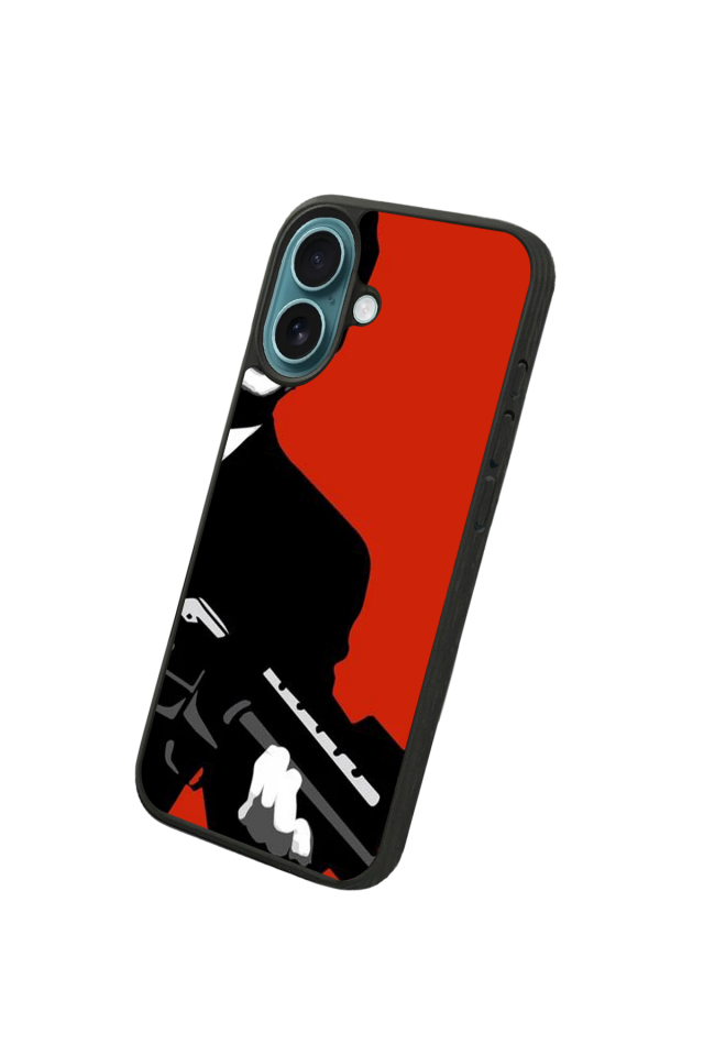 iPhone 16 Plus Uyumlu Scarface Tasarımlı Glossy Premium Kılıf