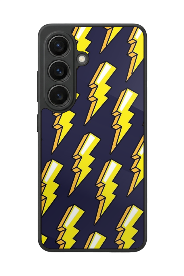 Samsung Galaxy S26 Uyumlu Simsek Tasarımlı Glossy Premium Kılıf