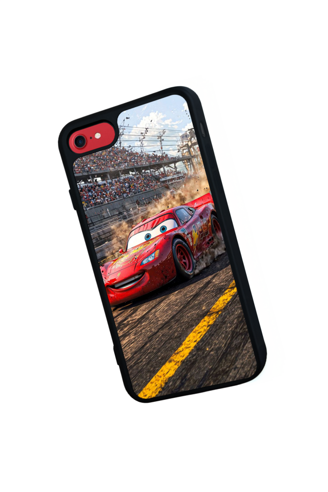 iPhone 7 Uyumlu Şimsek McQueen Tasarımlı Glossy Premium Kılıf