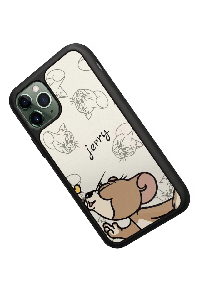iPhone 11 Pro Uyumlu Tom And Jerry Tasarımlı Glossy Premium Kılıf