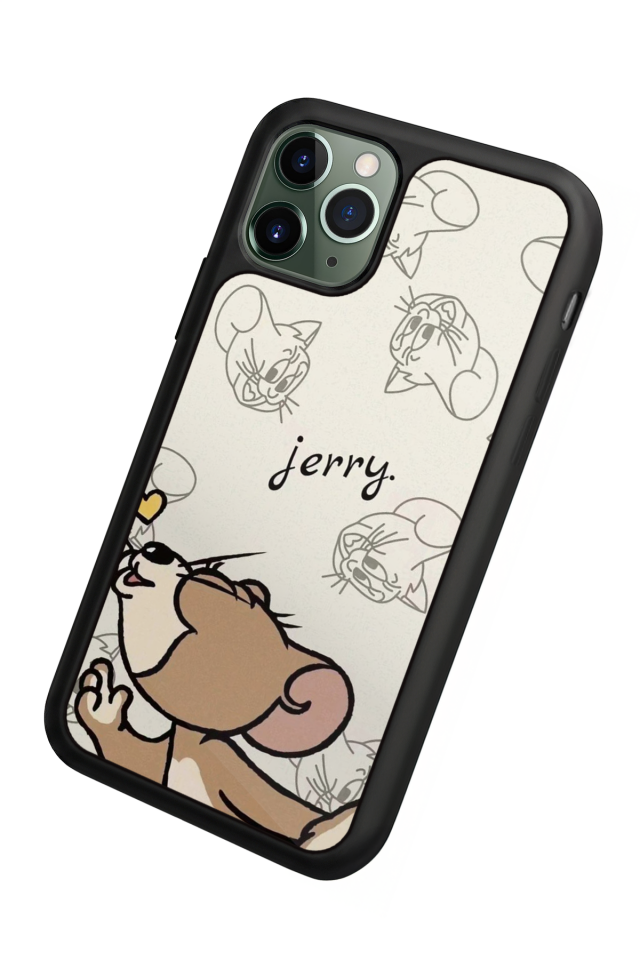 iPhone 11 Pro Uyumlu Tom And Jerry Tasarımlı Glossy Premium Kılıf