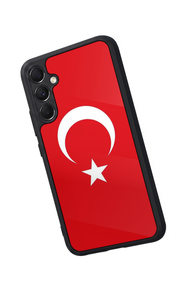 Samsung Galaxy A34 Uyumlu Türk Bayragi Tasarımlı Glossy Premium Kılıf