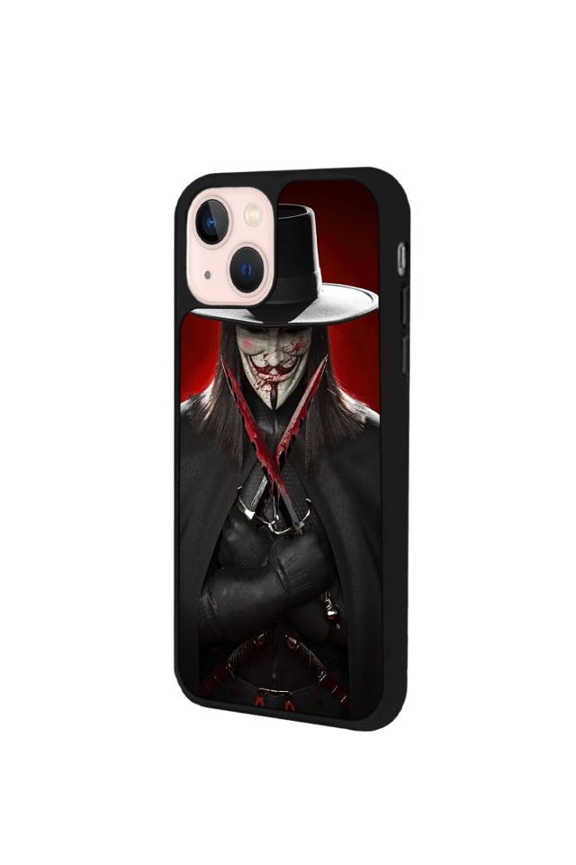 iPhone 14 Plus Uyumlu Vendetta Tasarımlı Glossy Premium Kılıf