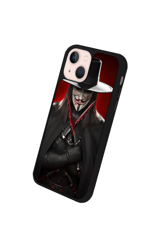 iPhone 14 Plus Uyumlu Vendetta Tasarımlı Glossy Premium Kılıf