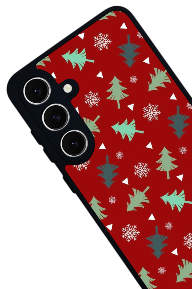 Samsung Galaxy S24 FE Uyumlu Yilbasi Christmas Tasarımlı Glossy Premium Kılıf