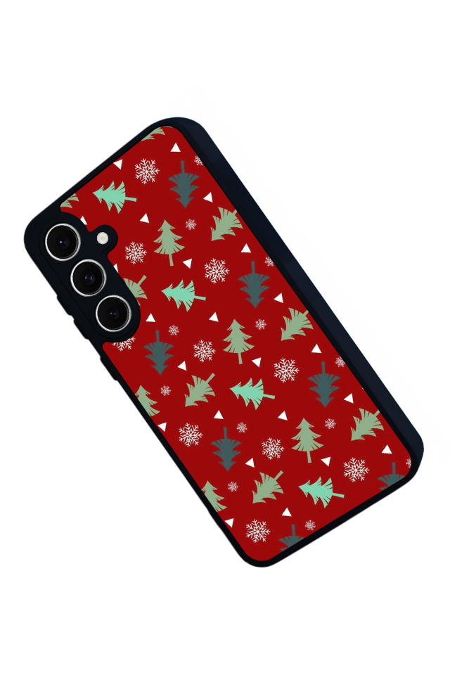 Samsung Galaxy S24 FE Uyumlu Yilbasi Christmas Tasarımlı Glossy Premium Kılıf