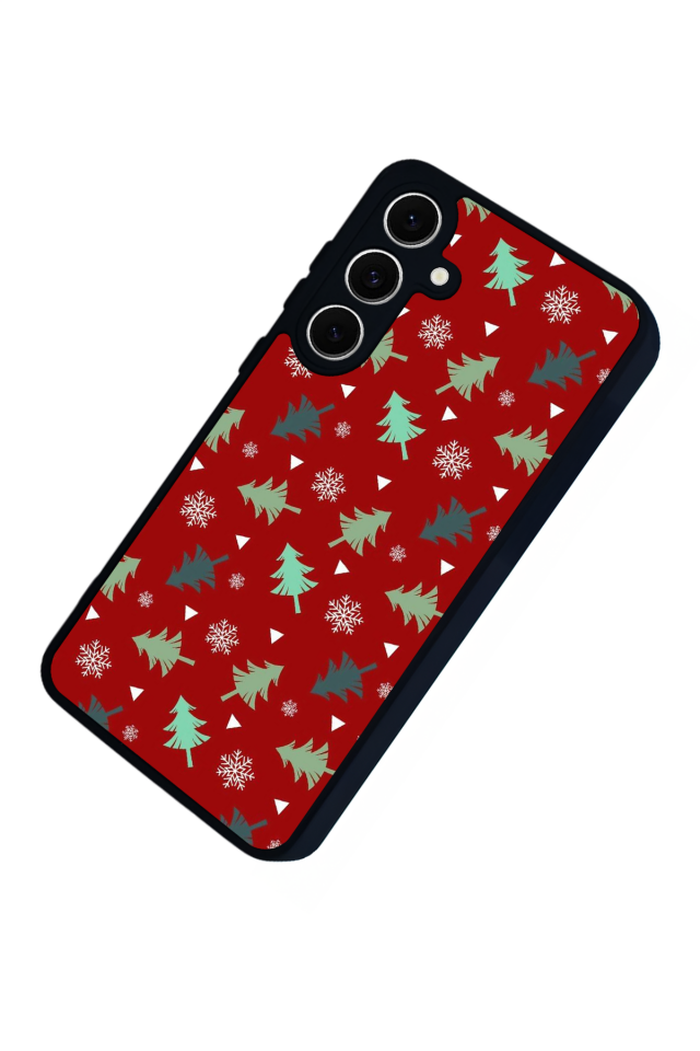 Samsung Galaxy S24 FE Uyumlu Yilbasi Christmas Tasarımlı Glossy Premium Kılıf