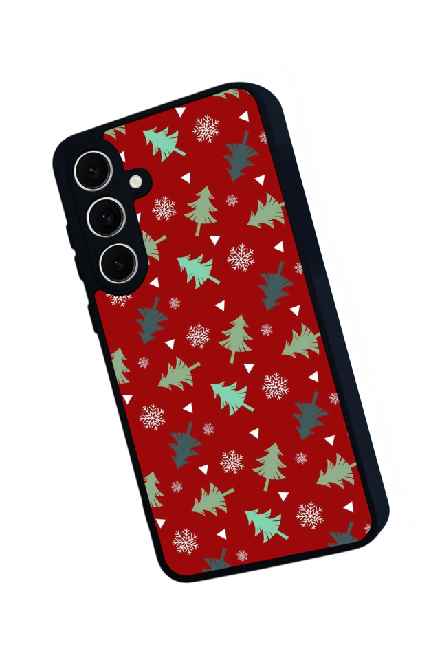 Samsung Galaxy S24 FE Uyumlu Yilbasi Christmas Tasarımlı Glossy Premium Kılıf