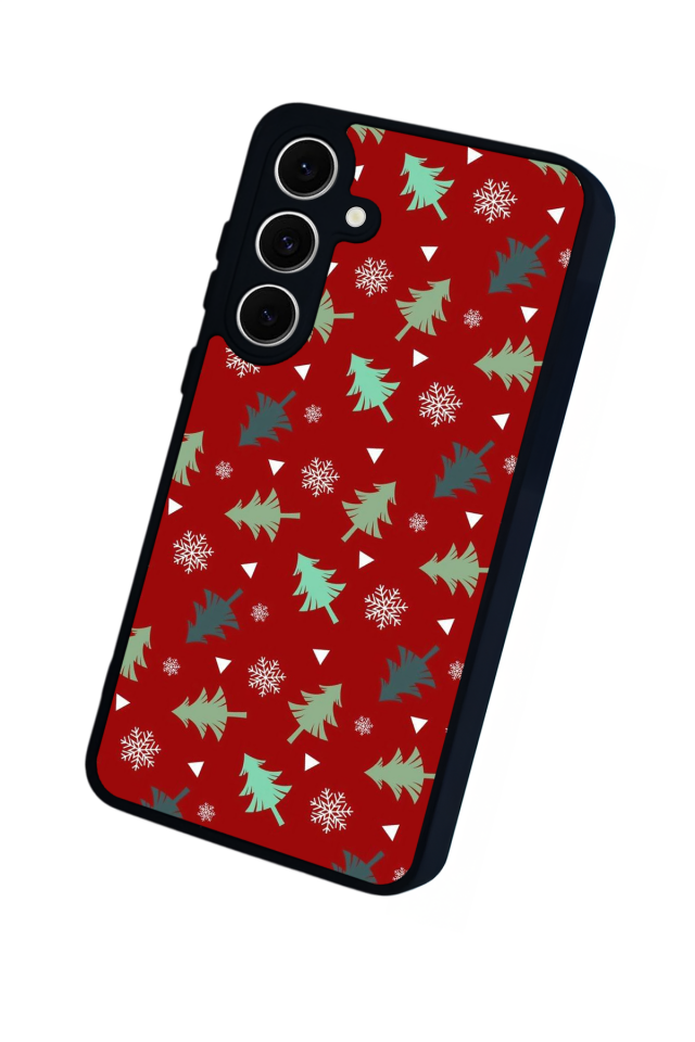 Samsung Galaxy S24 FE Uyumlu Yilbasi Christmas Tasarımlı Glossy Premium Kılıf