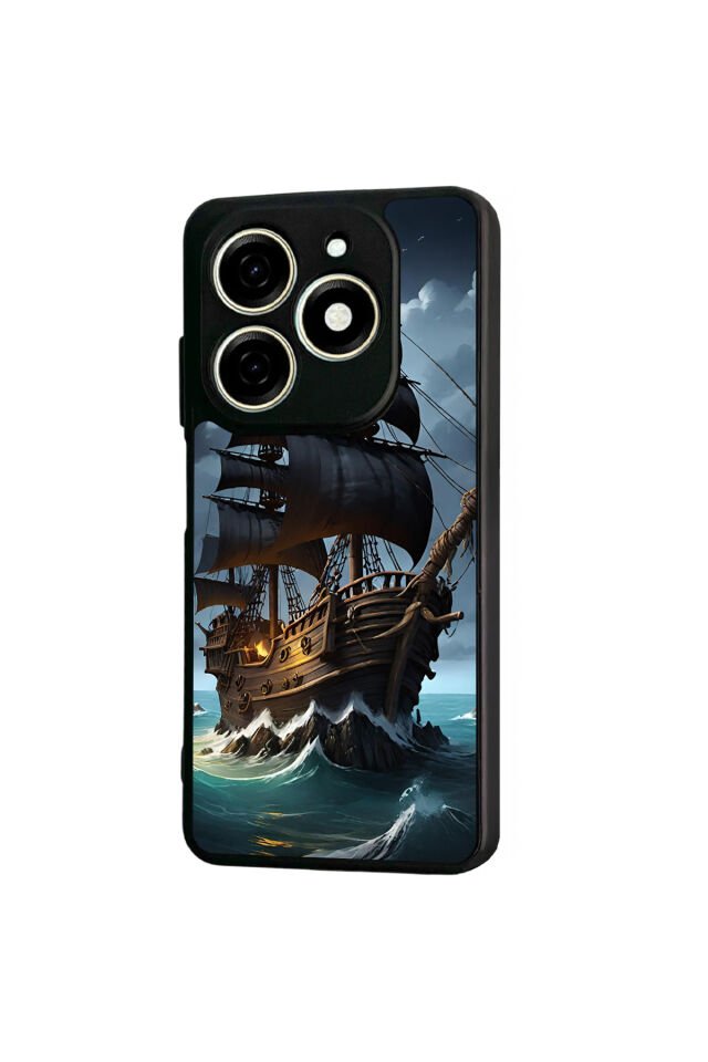 Infınıx Smart 8 Pro Uyumlu Korsan Tasarımlı Glossy Premium Kılıf