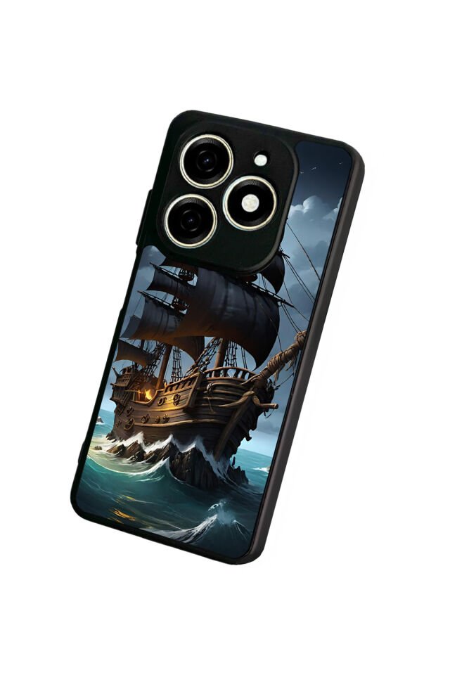 Infınıx Smart 8 Pro Uyumlu Korsan Tasarımlı Glossy Premium Kılıf