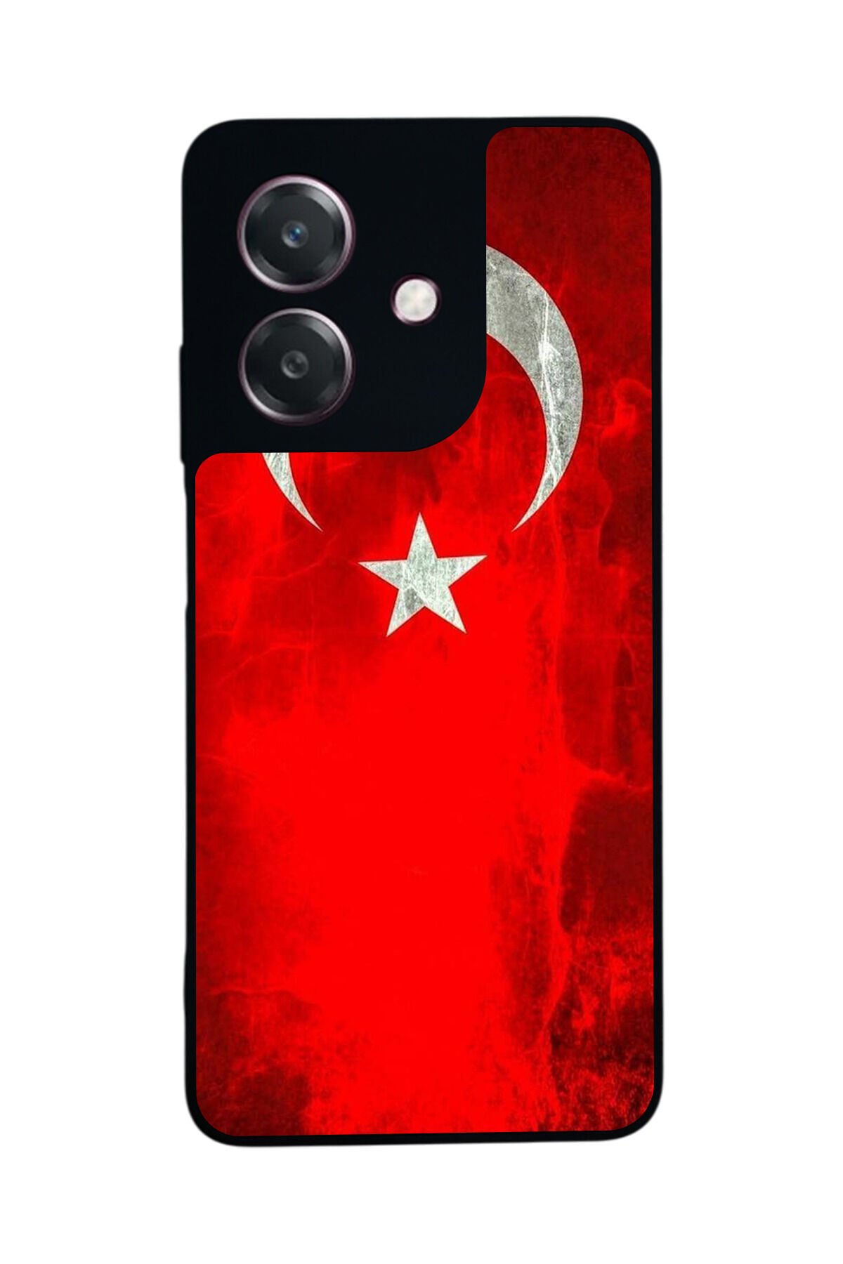 Oppo A3 5G Uyumlu Türk Bayragi Tasarımlı Glossy Premium Kılıf