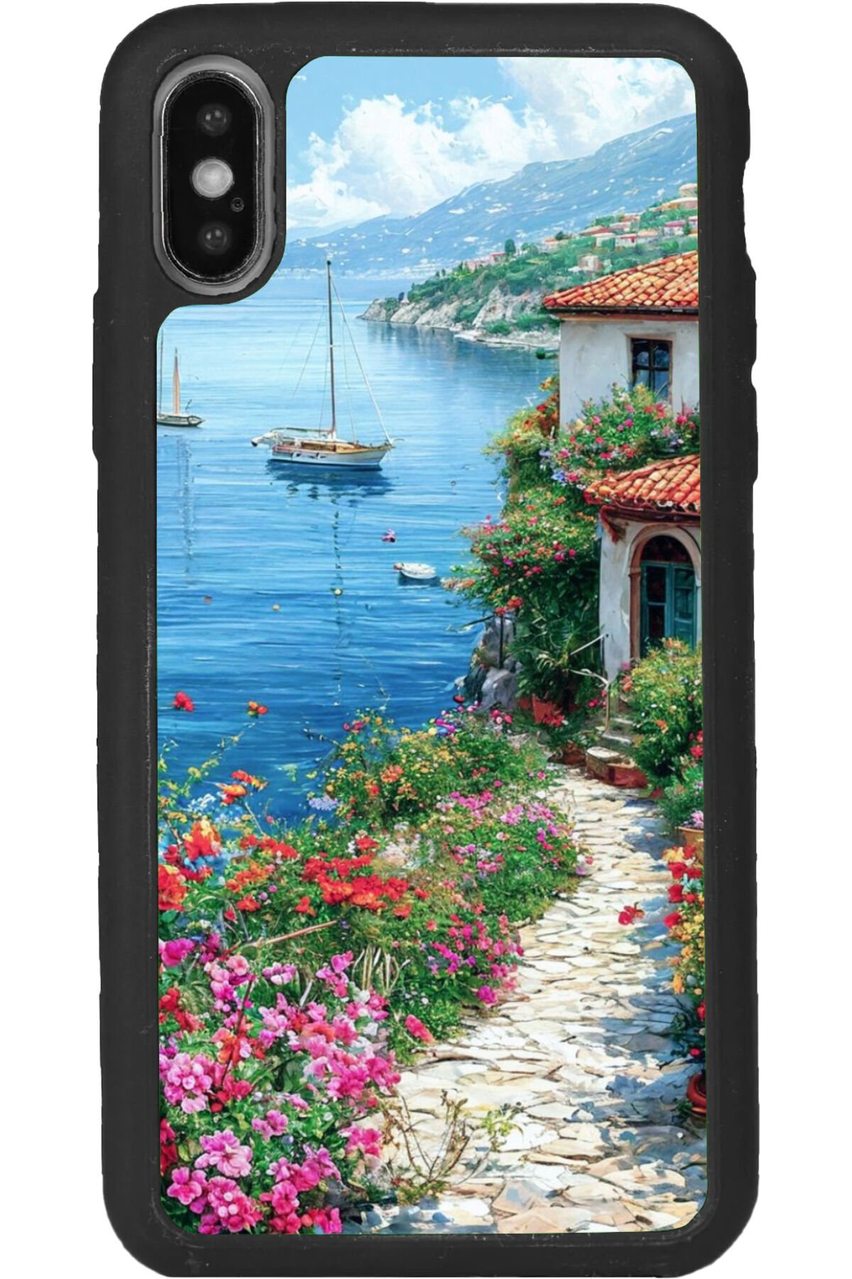 iPhone XS Max Uyumlu Mat Siyah uyumlu Kılıf – Yumuşak Silikon, Koruyucu, Şok Emici Kapak