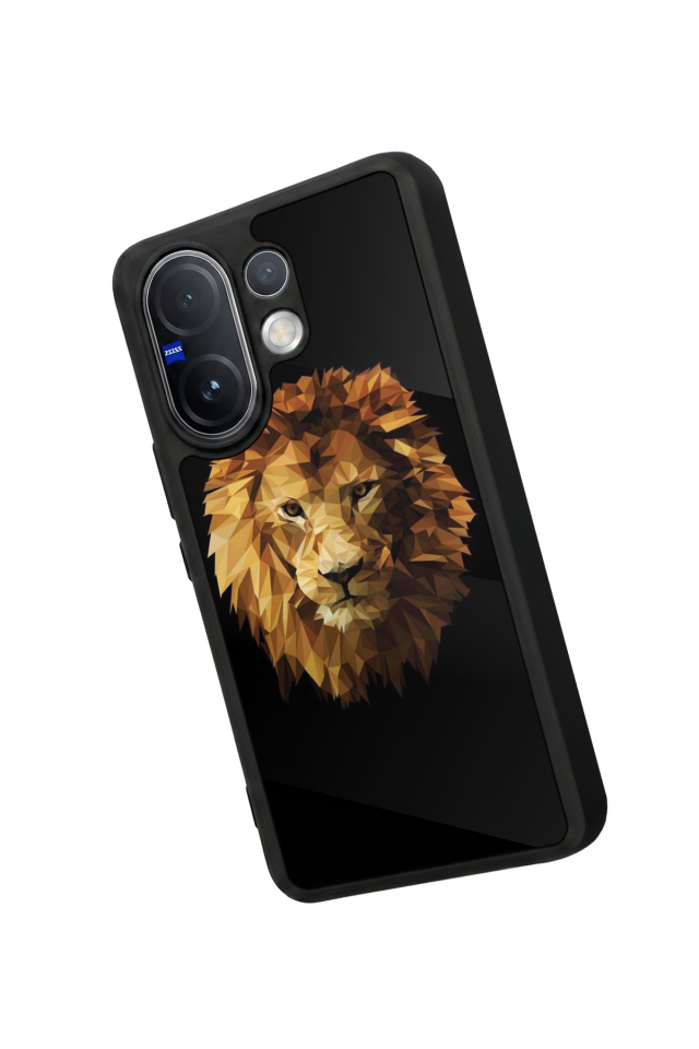 Vivo V60 Uyumlu Aslan Tasarımlı Glossy Premium Kılıf