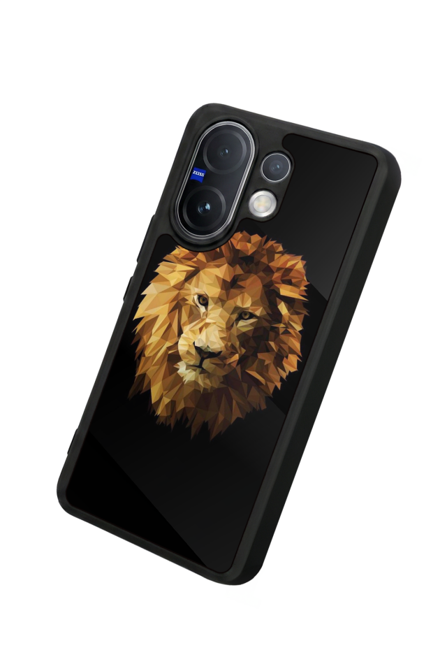 Vivo V60 Uyumlu Aslan Tasarımlı Glossy Premium Kılıf