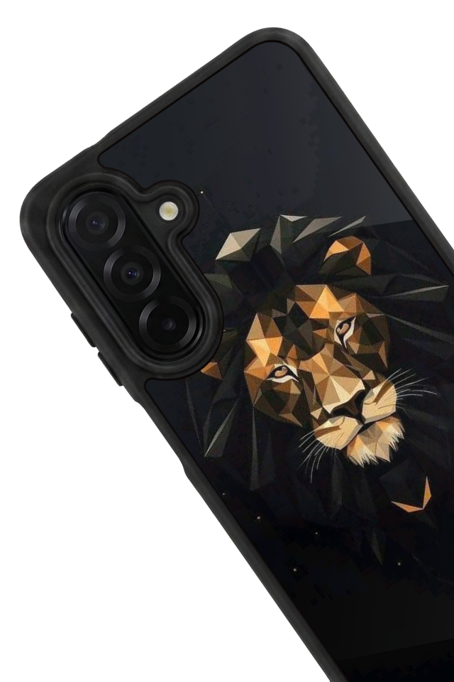 Samsung Galaxy A56 Uyumlu Aslan Tasarımlı Glossy Premium Kılıf