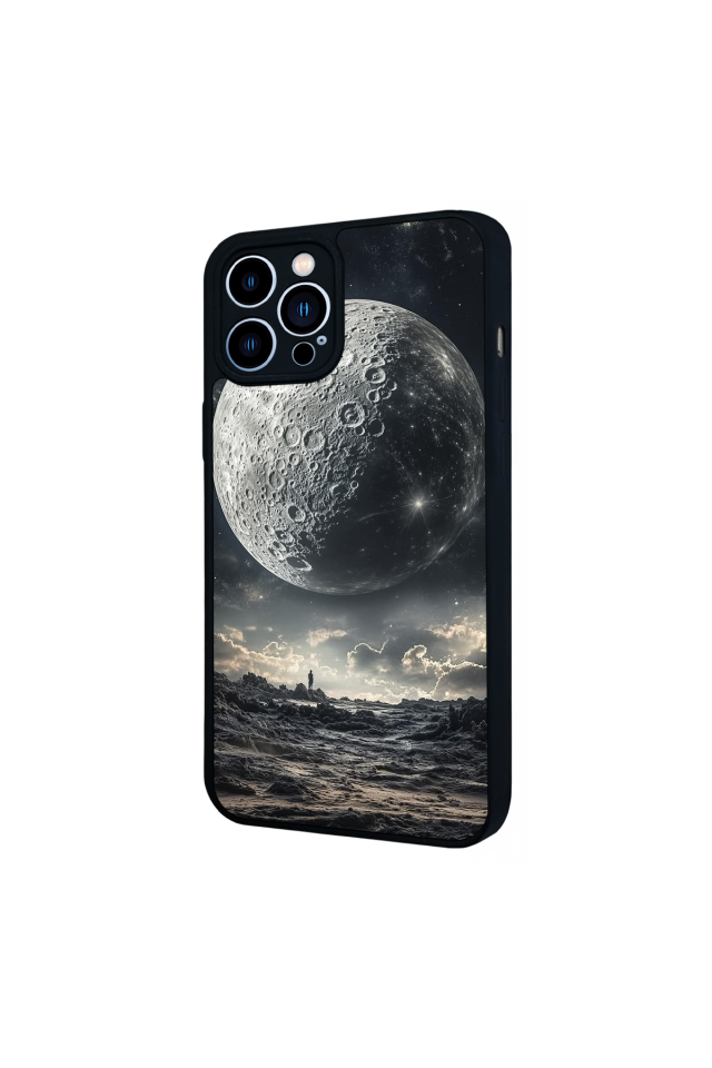 iPhone 13 Pro Max Uyumlu Ay Tasarımlı Glossy Premium Kılıf