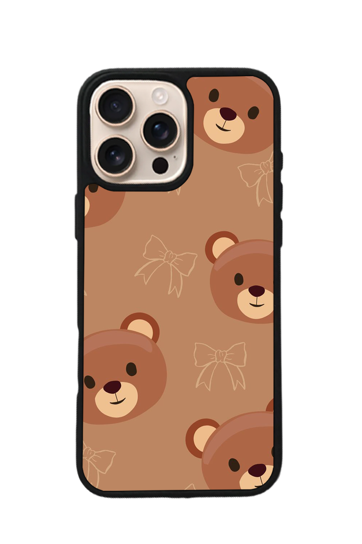 iPhone 14 Pro Max Uyumlu Ayı Tasarımlı Glossy Premium Kılıf