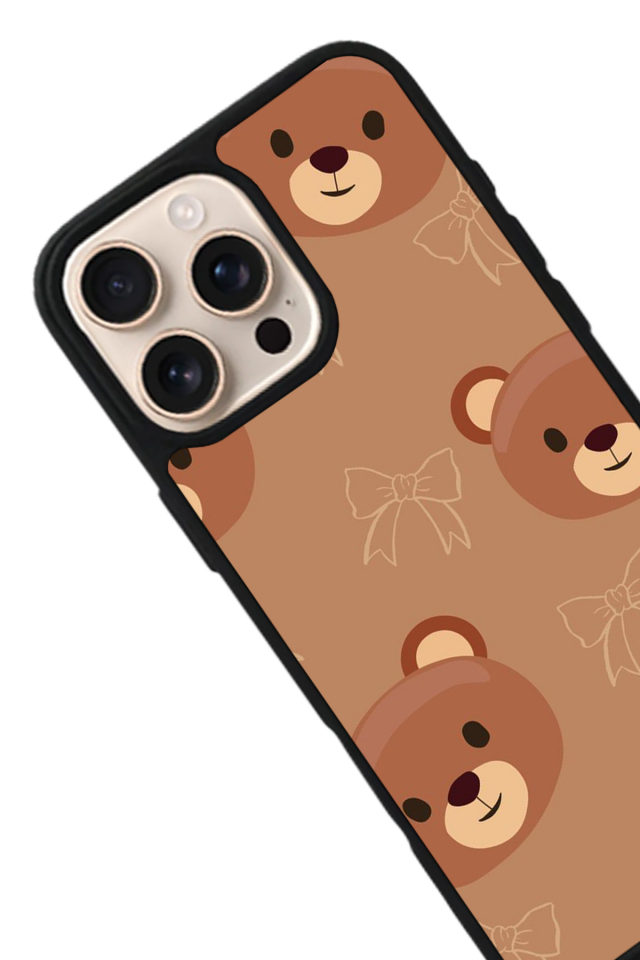 iPhone 14 Pro Max Uyumlu Ayı Tasarımlı Glossy Premium Kılıf