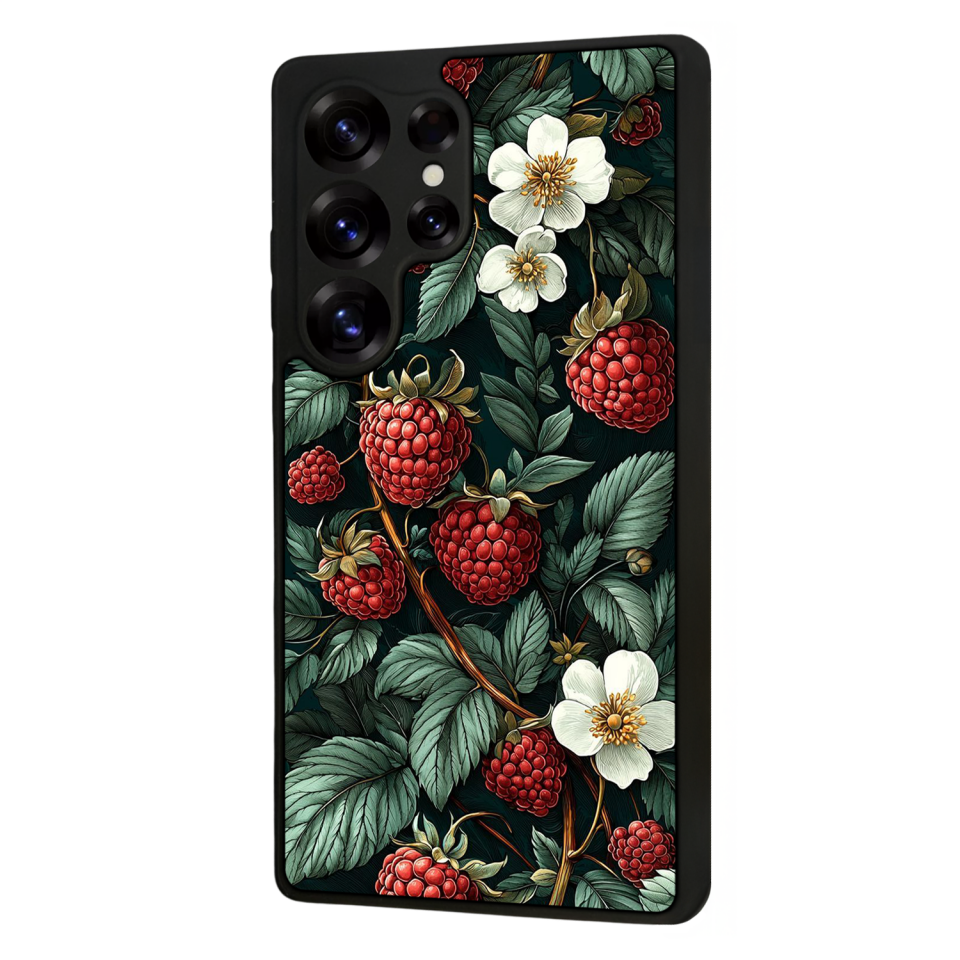 Samsung Galaxy S25 Ultra Uyumlu Botanik Tasarımlı Glossy Premium Kılıf