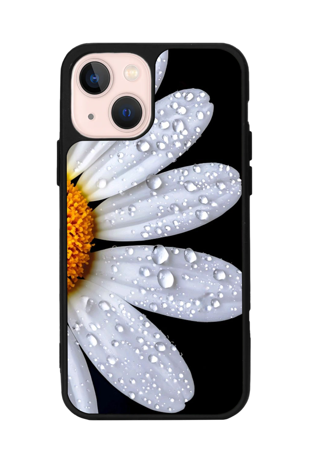 iPhone 13/14 Uyumlu Cicek Tasarımlı Glossy Premium Kılıf