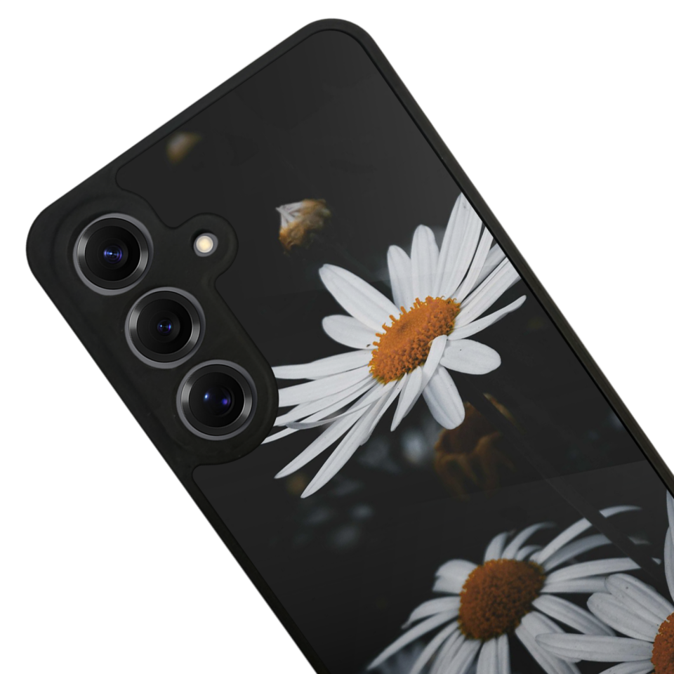 Samsung Galaxy S25 Uyumlu Cicek Tasarımlı Glossy Premium Kılıf