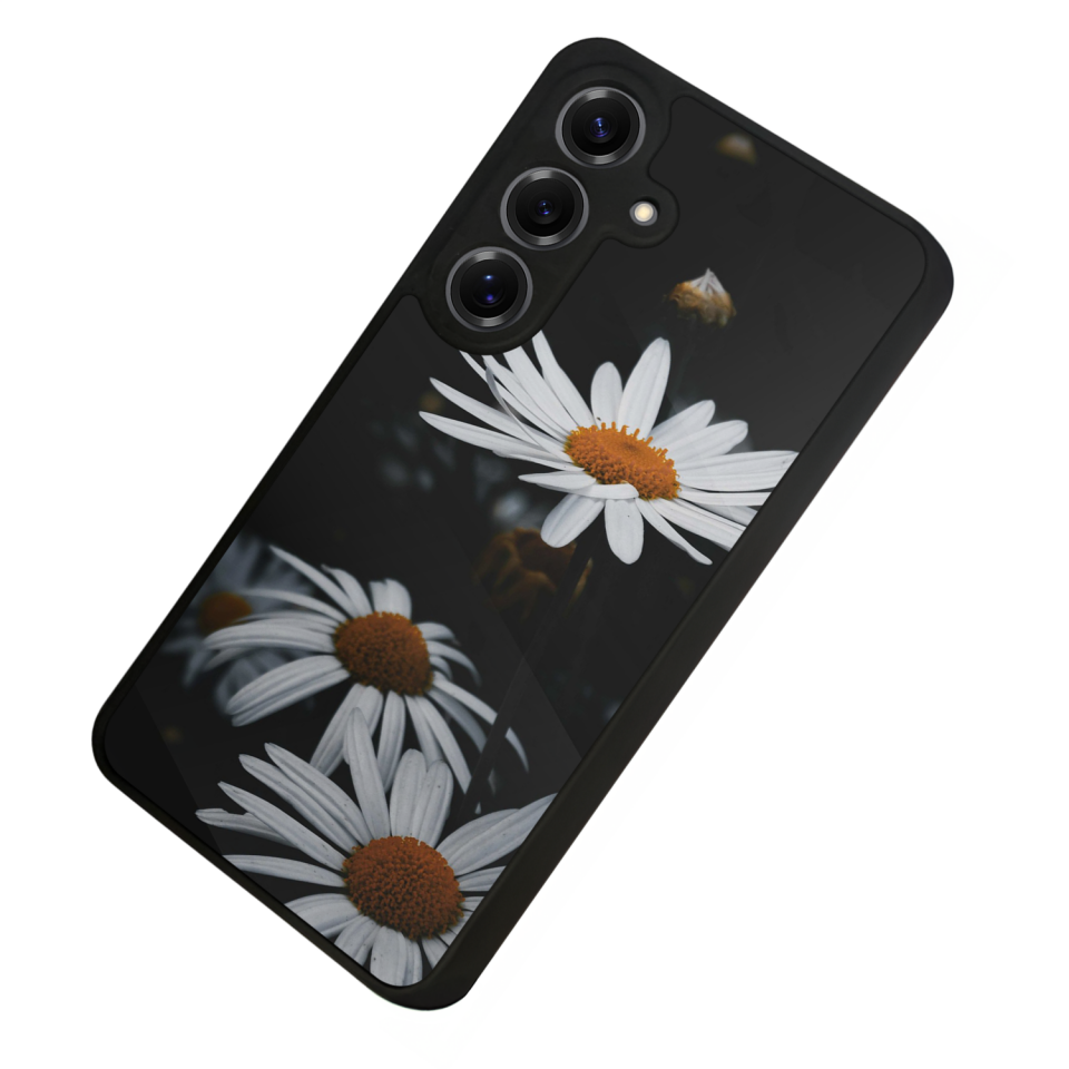 Samsung Galaxy S25 Uyumlu Cicek Tasarımlı Glossy Premium Kılıf