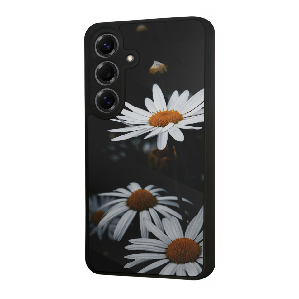 Samsung Galaxy S25 Uyumlu Cicek Tasarımlı Glossy Premium Kılıf