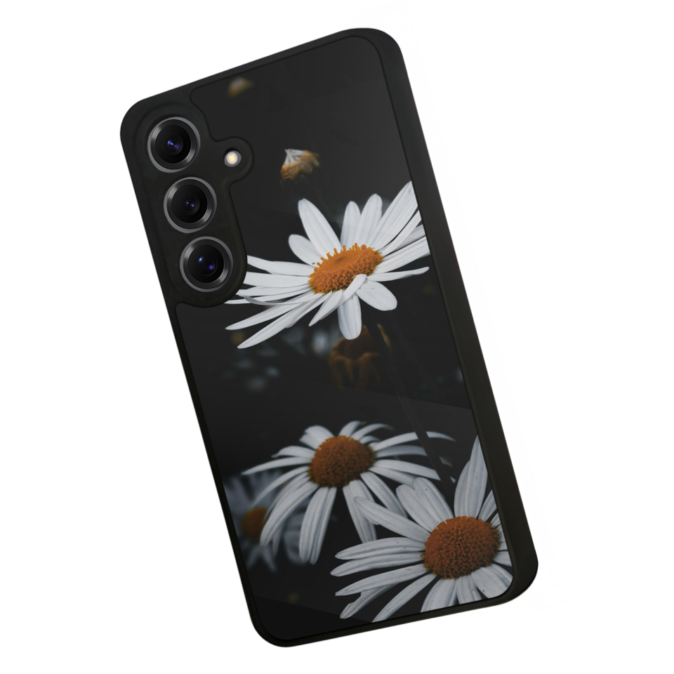 Samsung Galaxy S25 Uyumlu Cicek Tasarımlı Glossy Premium Kılıf