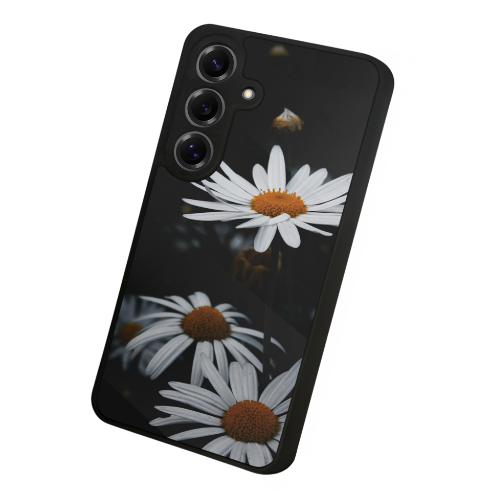 Samsung Galaxy S25 Uyumlu Cicek Tasarımlı Glossy Premium Kılıf
