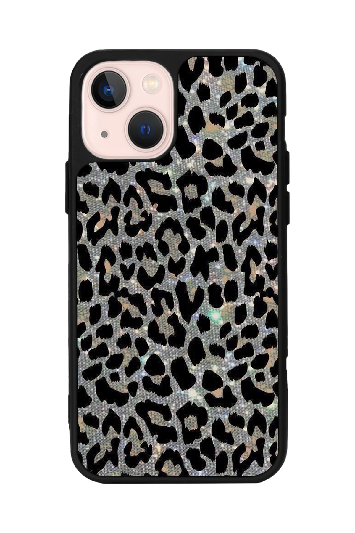 iPhone 15 Uyumlu Hologram Leopar Tasarımlı Glossy Premium Kılıf