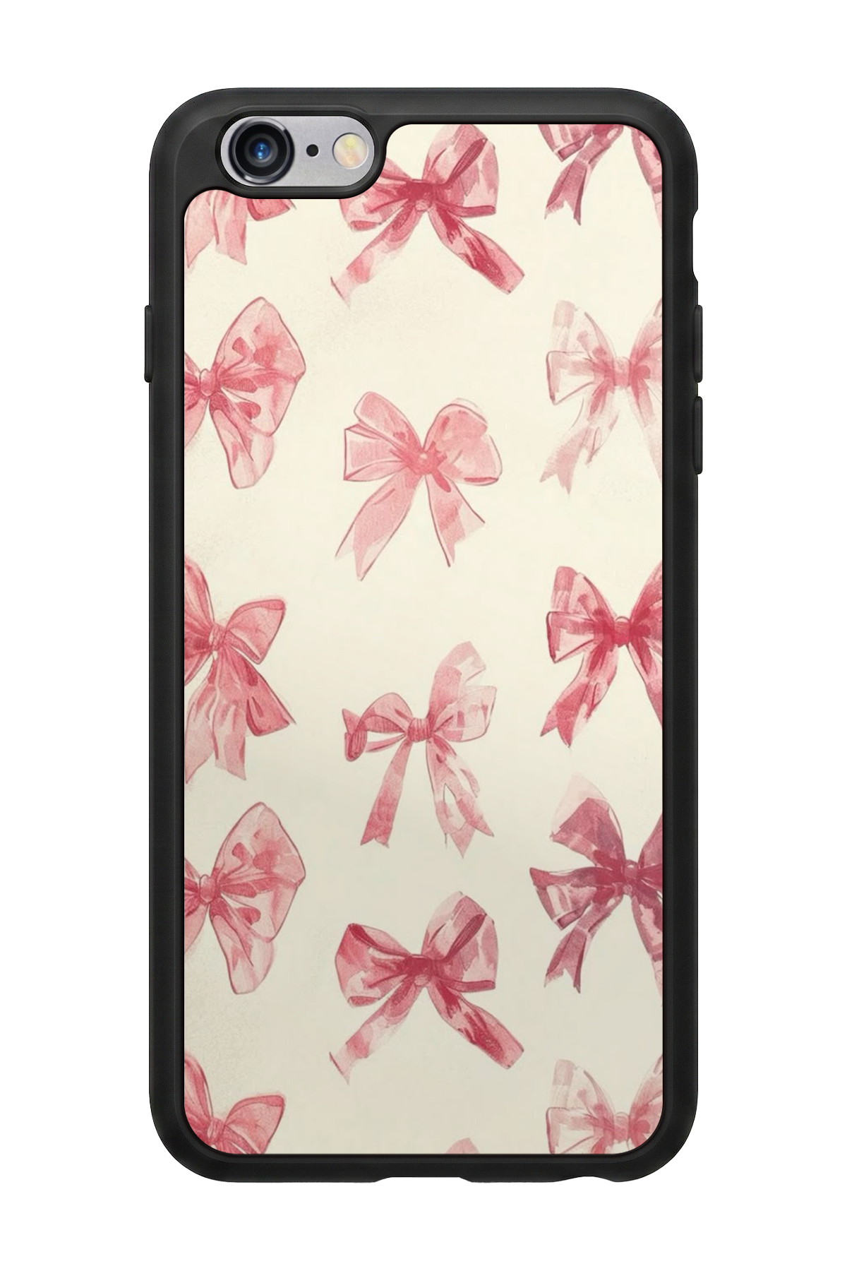 iPhone 6s Plus Uyumlu Kurdele Tasarımlı Glossy Premium Kılıf