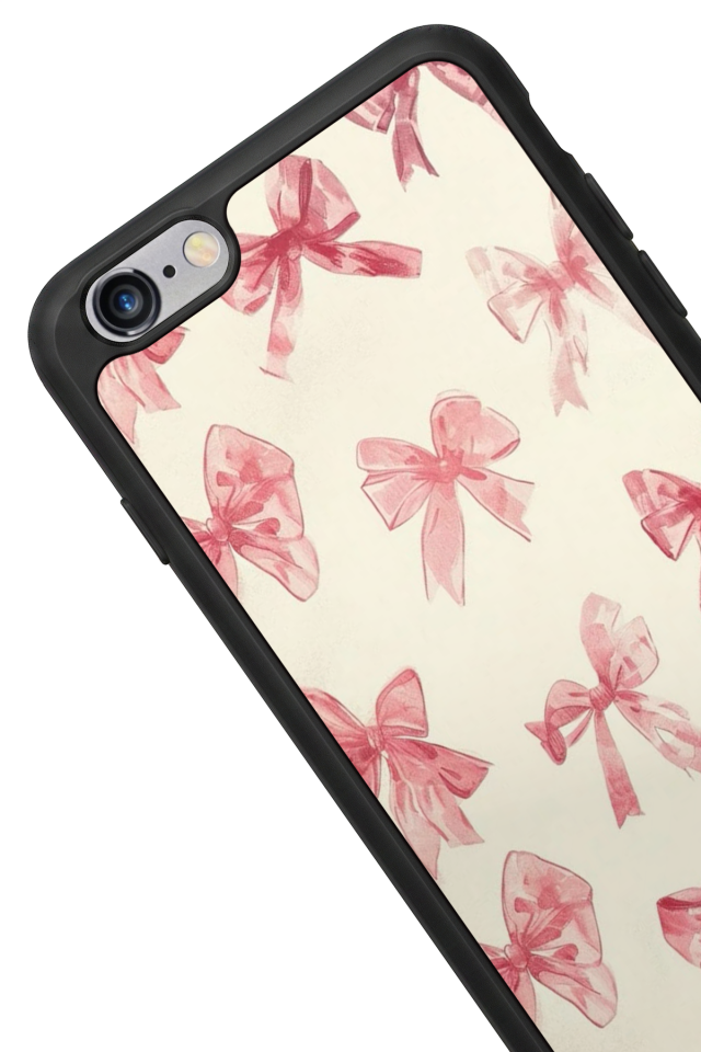 iPhone 6s Plus Uyumlu Kurdele Tasarımlı Glossy Premium Kılıf