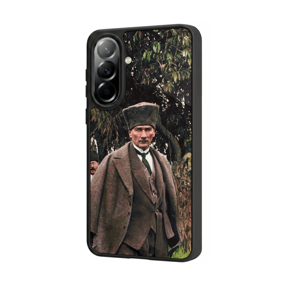 Samsung Galaxy A57 Uyumlu Mustafa Kemal Ataturk Tasarımlı Glossy Premium Kılıf