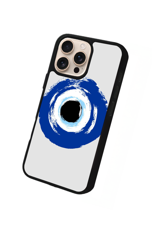 iPhone 16 Pro Max Uyumlu Nazar Tasarımlı Glossy Premium Kılıf