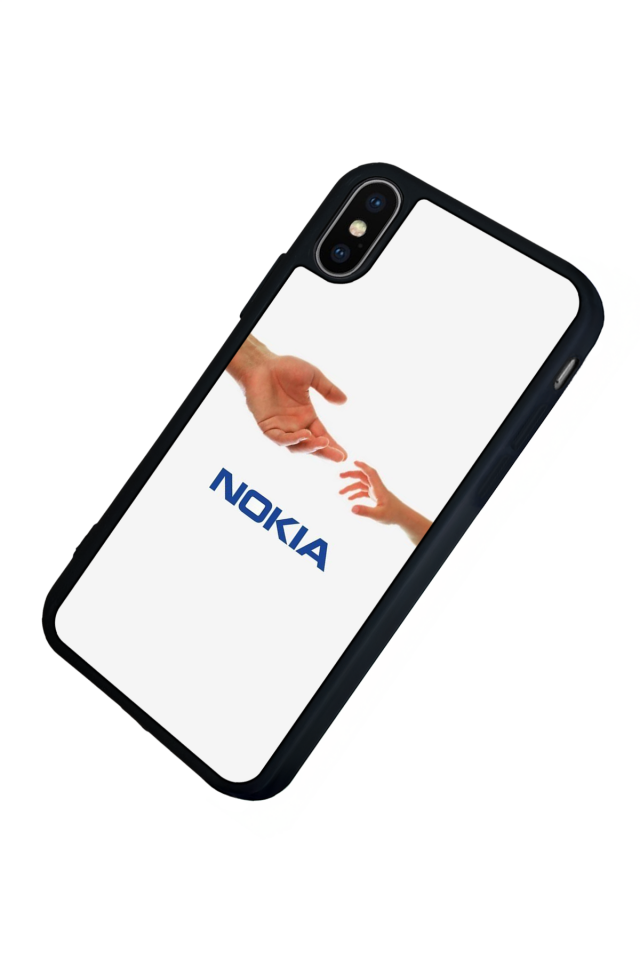 iPhone XS Max Uyumlu Nokia Tasarımlı Glossy Premium Kılıf