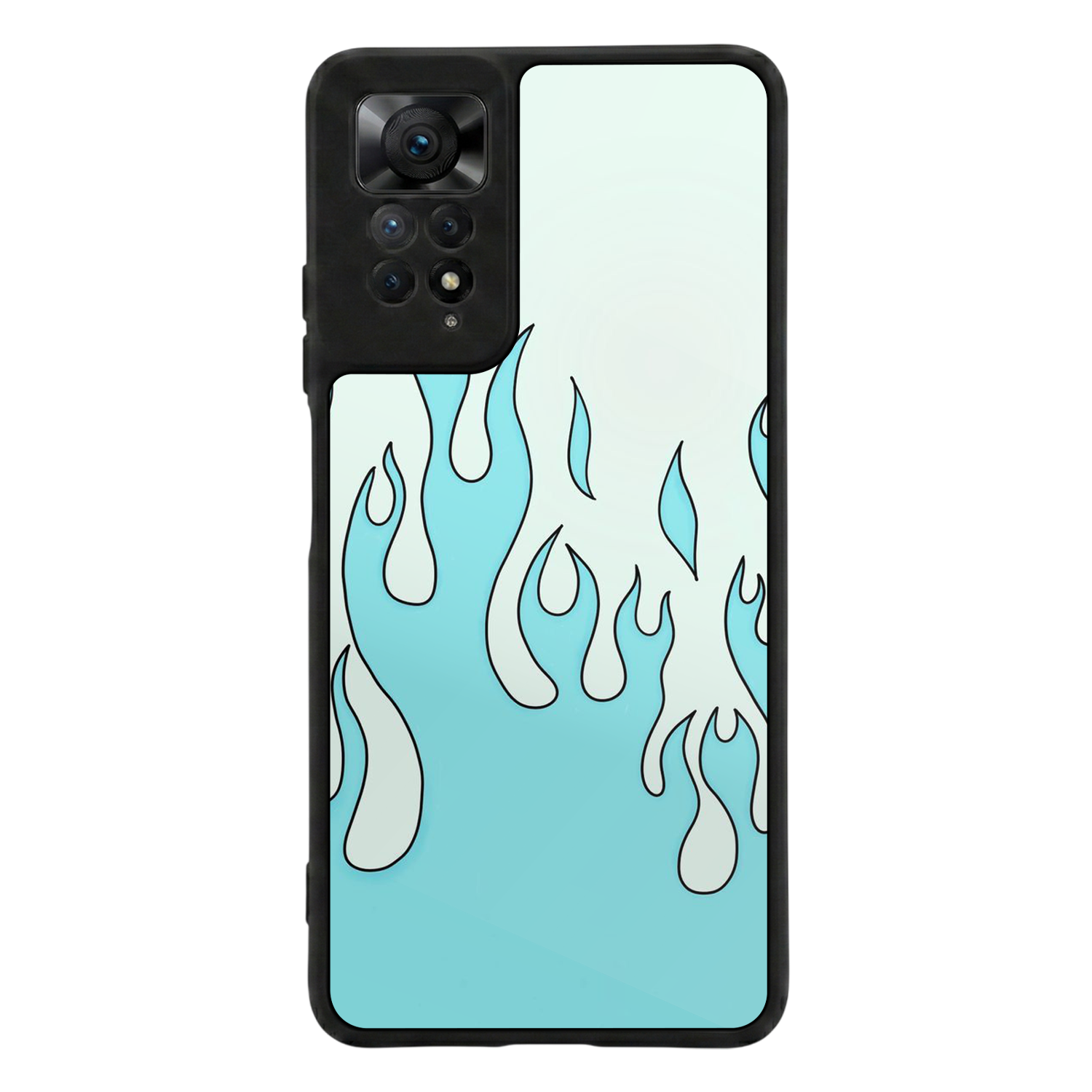 Xiaomi Redmi Note 12 Pro Uyumlu Retro Flame Patterns Tasarımlı Glossy Premium Kılıf