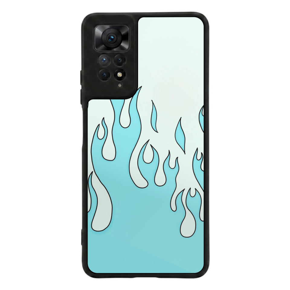 Xiaomi Redmi Note 12 Pro Uyumlu Retro Flame Patterns Tasarımlı Glossy Premium Kılıf