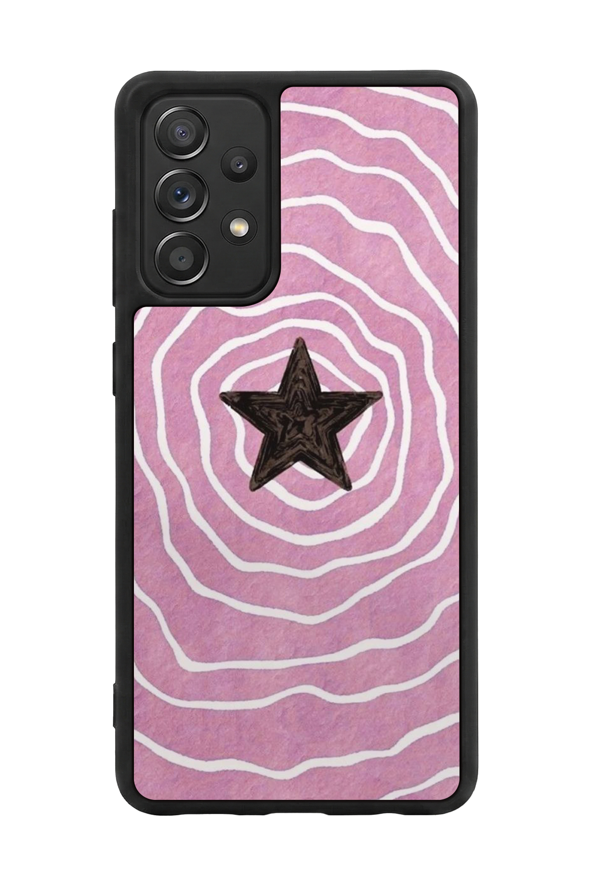 Samsung Galaxy A72 Uyumlu Retro Yildizlar Tasarımlı Glossy Premium Kılıf