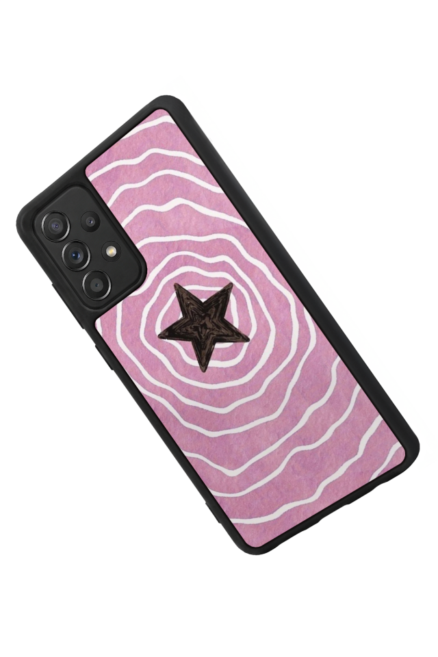 Samsung Galaxy A72 Uyumlu Retro Yildizlar Tasarımlı Glossy Premium Kılıf
