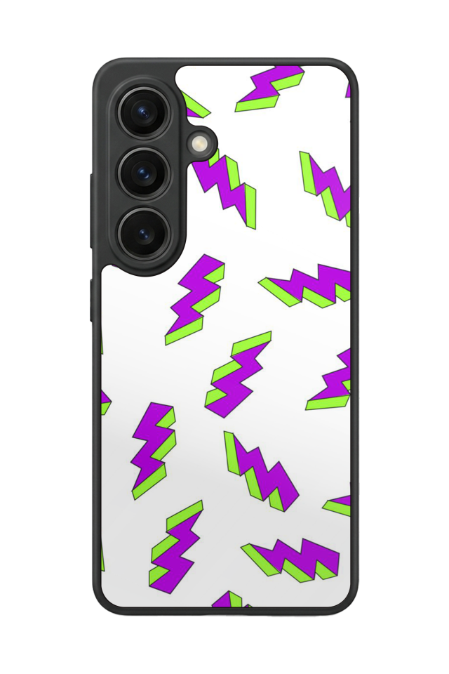 Samsung Galaxy S26 Uyumlu Simsek Tasarımlı Glossy Premium Kılıf