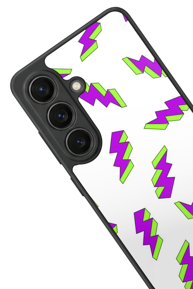 Samsung Galaxy S26 Uyumlu Simsek Tasarımlı Glossy Premium Kılıf