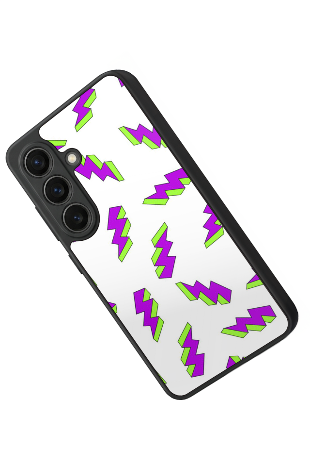 Samsung Galaxy S26 Uyumlu Simsek Tasarımlı Glossy Premium Kılıf