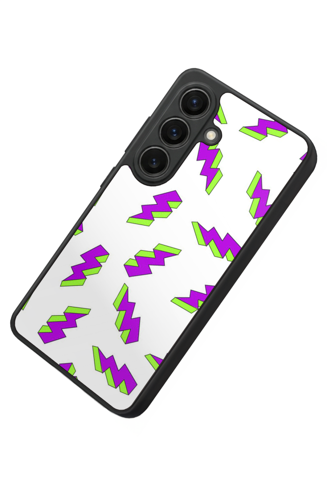 Samsung Galaxy S26 Uyumlu Simsek Tasarımlı Glossy Premium Kılıf